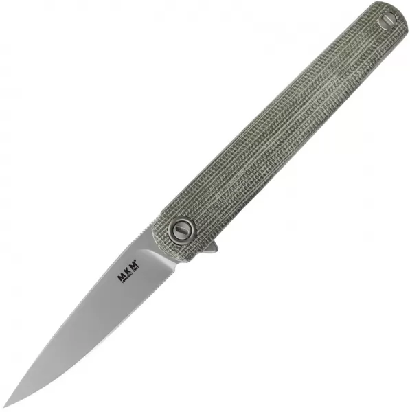 MKM-Maniago Knife Makers Flame Framelock Drop Micarta MKMFL01GCT