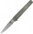 MKM-Maniago Knife Makers Flame Framelock Drop Micarta - MKMFL01GCT