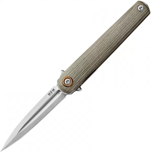 MKM-Maniago Knife Makers Flame Light Linerlock Green MKMFL02LGC