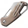 MKM-Maniago Knife Makers Isonzo Linerlock Cleaver TI MKMFX03M2TBR