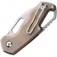MKM-Maniago Knife Makers Isonzo Linerlock Clip Point TI MKMFX03M3TBR