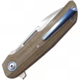 MKM-Maniago Knife Makers Clap Linerlock Green Micarta MKML0110