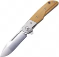 MKM-Maniago Knife Makers Clap Linerlock Natural Micarta - MKML0111