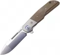 MKM-Maniago Knife Makers Clap Linerlock Green Micarta - MKML019