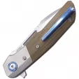 MKM-Maniago Knife Makers Clap Linerlock Green Micarta MKML019