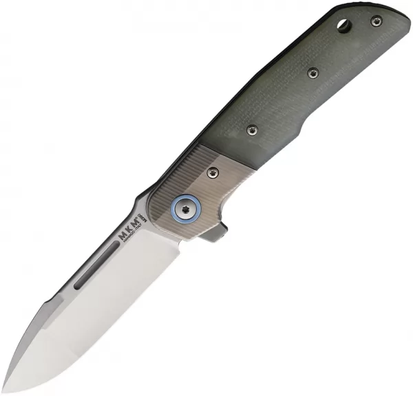 MKM-Maniago Knife Makers Clap Linerlock G10-Titanium MKMLS01GNT