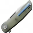 MKM-Maniago Knife Makers Clap Linerlock Jade G10 MKMLS01GN