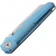 MKM-Maniago Knife Makers Miura Button Lock Ti Blue MKMMITBL