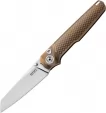MKM-Maniago Knife Makers Miura Button Lock Ti Bronze - MKMMITBR