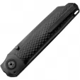 MKM-Maniago Knife Makers Miura Button Lock Ti Black MKMMITDSW