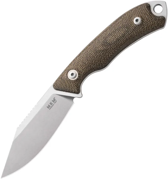 MKM-Maniago Knife Makers Pocket Tango 4 Fixed Blade Grn MKMPT4GC