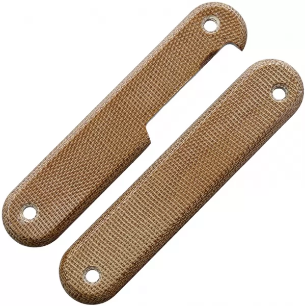 MKM-Maniago Knife Makers Malga 6 Scales Natural Micarta MKMXMP06NC