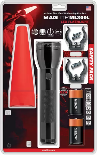 Mag-Lite ML300L LED Safety Pack flashlights ML50449