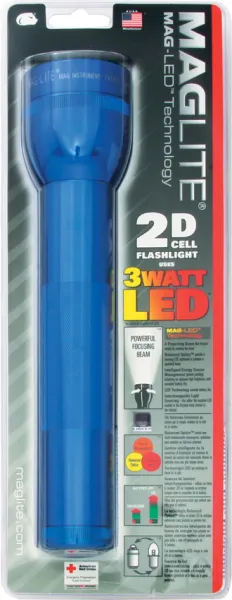 Maglite 2 D Cell Blue Flashlight ST2D115