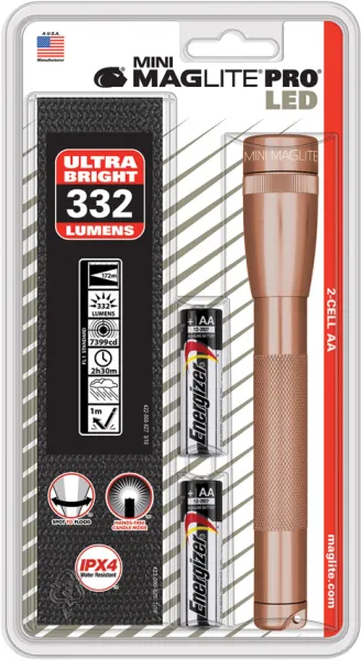 Mag-Lite Mini Maglite LED 2AA Pro Rose flashlights ML55469