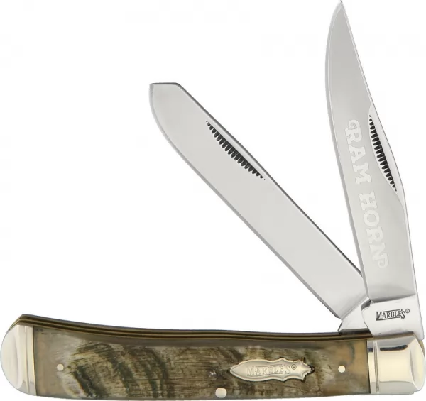 Marbles Rams Horn Trapper knives MR358