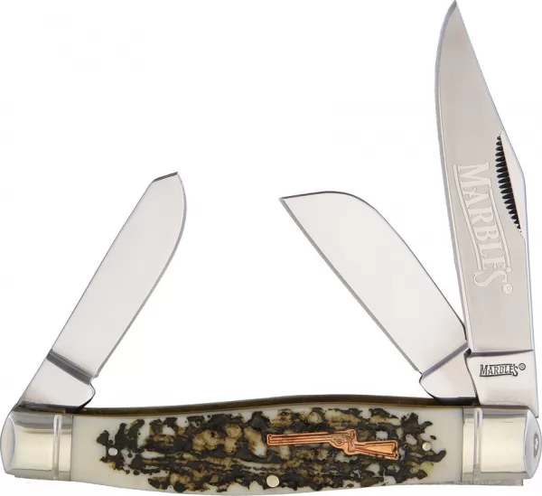 Marbles Large Stockman Imitation Stag knives MR415