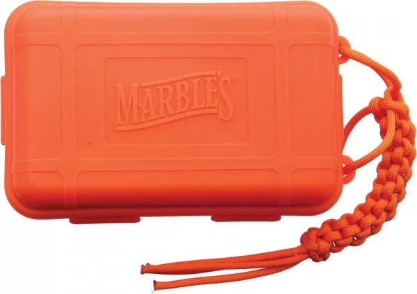 Marbles Plastic Survival Box Orange knives MR439