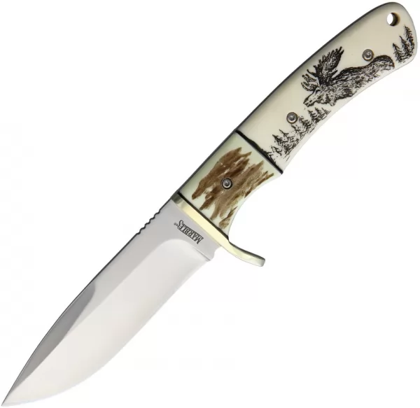 Marbles Fixed Blade Scrimshaw knives MR440