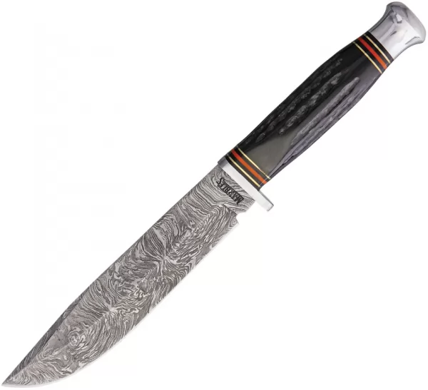 Marbles Damascus Bowie Horn knives MR457