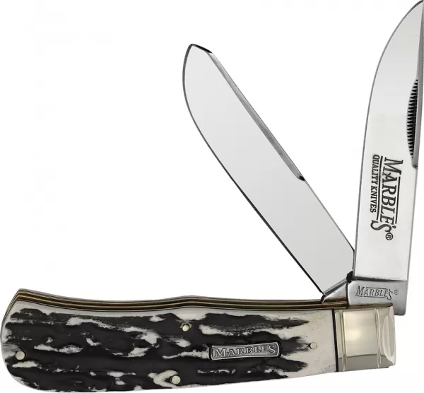 Marbles Jumbo Trapper Black Stag knives MR471