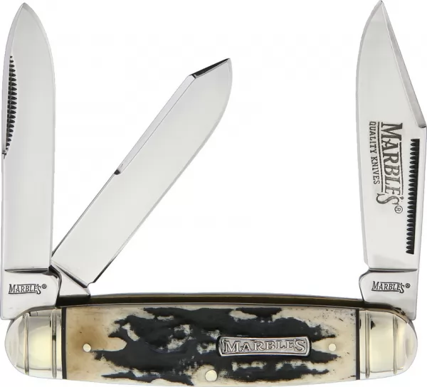 Marbles Black Stag Cattleman Whittler knives MR473
