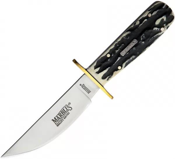 Marbles Cowboy Skinner Stag Bone knives MR476