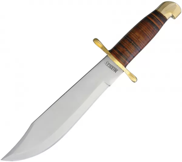 Marbles Bowie Stacked Leather knives MR555
