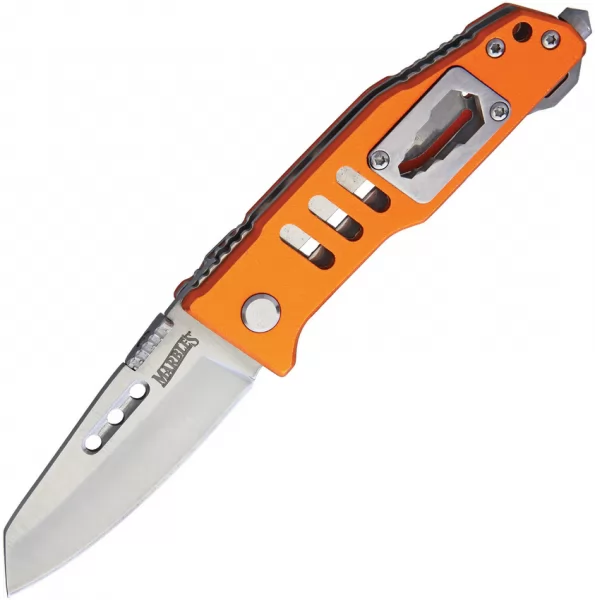 Marbles Linerlock Orange Handle knives MR558