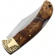 Marbles Large Lockback Burl Wood knives MR562