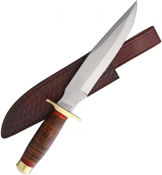 Marbles Stacked Leather Bowie knives MR577