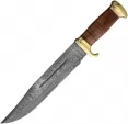 Marbles Damascus Bowie Stacked Leather - MR586
