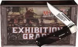 Marbles Lockback Brown Checkered Bone knives MR677