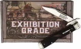 Marbles Swing Guard Brown Checker Bone knives MR678