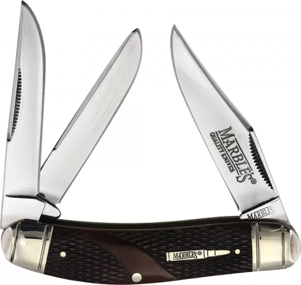 Marbles Sowbelly Whittler Brown Check knives MR679