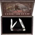 Marbles Whittler Brown Checkered Bone knives MR681