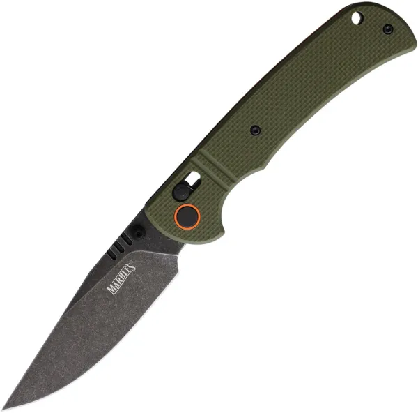 Marbles Slide Lock Green G10 knives MR694