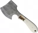 Marbles Damascus Hatchet Smooth Bone - MR826D