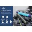 Membrane Solutions Water Filter Straw Blue MSLOESF002