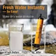 Membrane Solutions Water Filter Straw with Case MSLOESF006Z