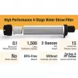 Membrane Solutions Water Filter Straw Orange MSLOESF017
