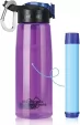 Membrane Solutions Water Filter Bottle Purple - MSLOEWB007