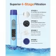 Simpure Water Filter Bottle Orange MSLOEWB008