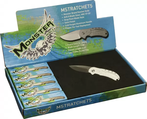 Miscellaneous Ratchet Framelock Display Pack knives MSTRATCHET5