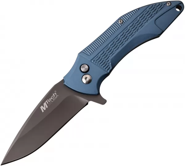 MTech Button Lock Blue knives MT1034BL