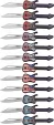 MTech Guitar Framelock Assortment 12 - MT1038POP