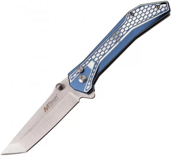 MTech Button Lock Blue knives MT1085IB