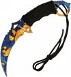 Mtech Karambit Fixed Blade Blue - MT2076BY