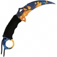 Mtech Karambit Fixed Blade Blue knives MT2076BY