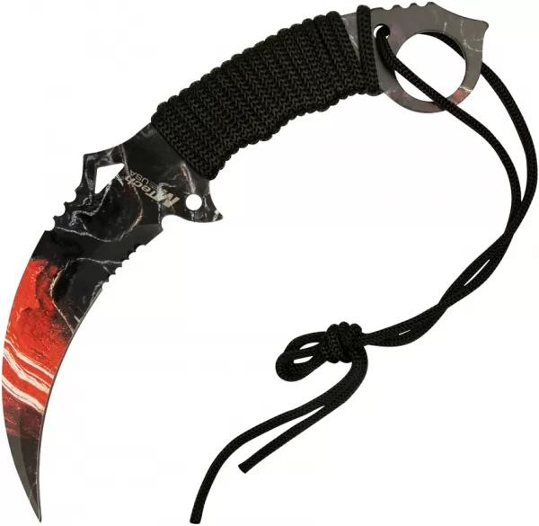 Mtech Karambit Fixed Blade Red knives MT2076GLX